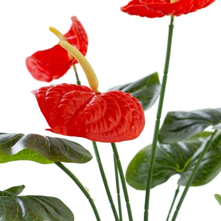 شجرة أنتوريوم صناعية صغيرة – تصميم فاخر وطبيعي المظهر للمنزل والمكتب