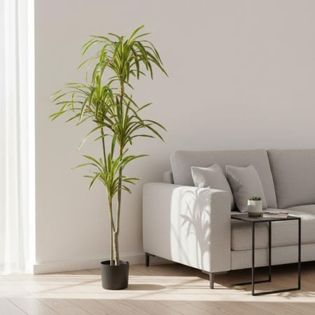 شجرة درسينا مرجنتا صناعية للديكور – أوراق كثيفة، ارتفاع 180 و190 سم