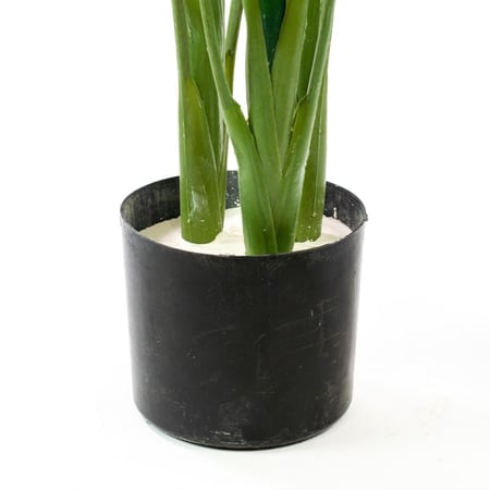 شجرة عصفور الجنة صناعية مع وردة – أوراق خضراء طبيعية المظهر