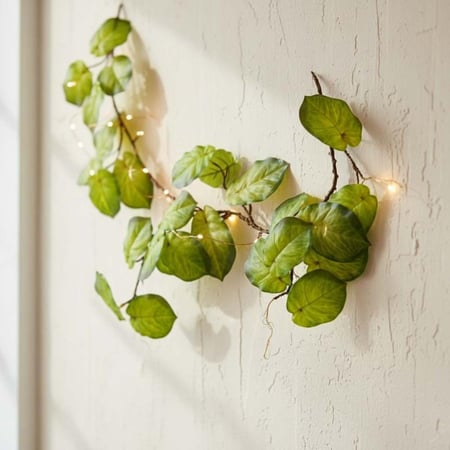 خضارات فيكوس بوميلا صناعية – أوراق خضراء مصفرة، 112 سم