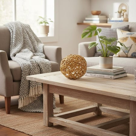 كورة من الخوص ديكور – 25/35/40 سم