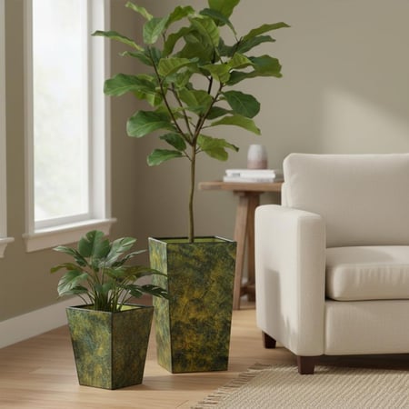 مركن نباتات معدني ديكوري