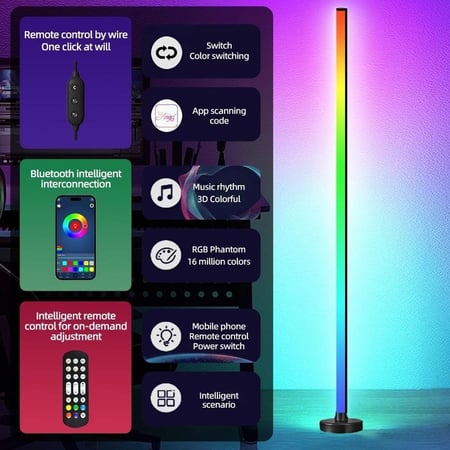 مصباح أرضي LED RGB