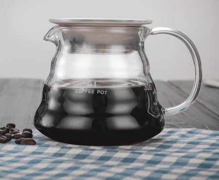 سيرفر V60 زجاج 360 مل - مقاس 01 | V60 Coffee Server 360ml