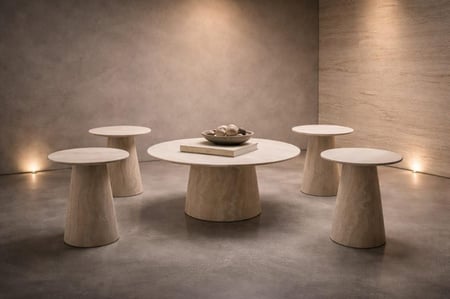 طقم شاي رخامي-بعدة ألوان