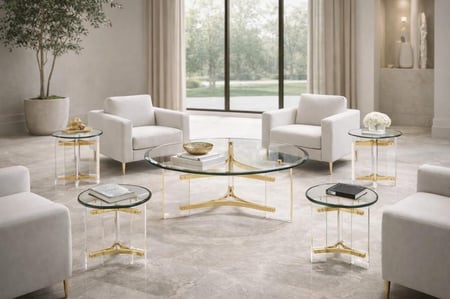 طقم ستيل أكرليك بتصميم راقي-بعدة ألوان