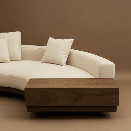 كنب الزاوية أليفا من اخشاب