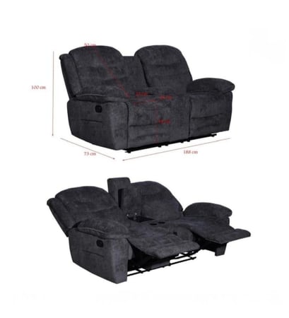 كنبة ثنائية قماش مريحة بتصميم عصري لغرف المعيشة-بعدة ألوان