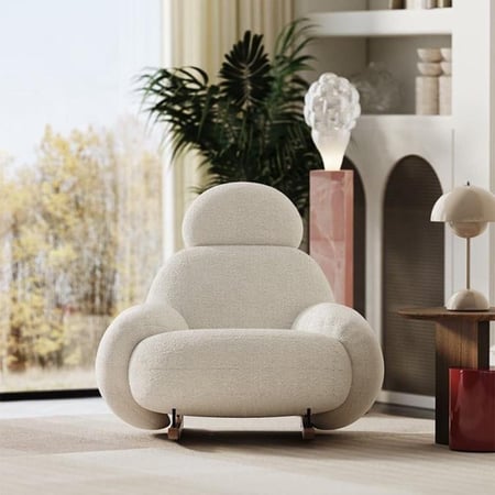 كرسي استرخاء هزاز Elara من اخشاب