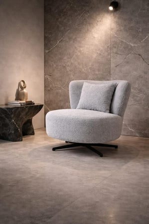 كرسي دوار أنيق - بعدة ألوان