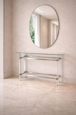 كنسول اكرليك زجاج تصميم عصري - بعدة ألوان