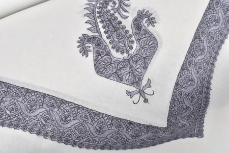 شال شتوي رصاصي غامق