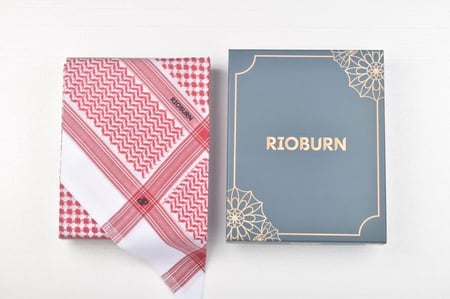 شماغ رجالي ريبرون احمر 002