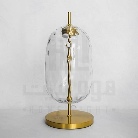 ابجورة-طاولة-زجاجية-مودرن-ليد-قاعدة-نحاسية
