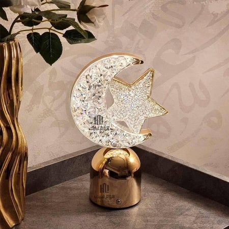 ابجورة هلال و نجمة رمضان - موديل D - ذهبي