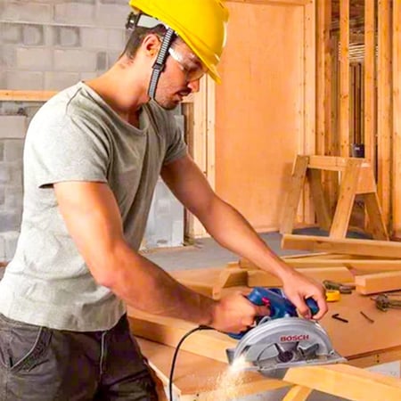 منشار خشب دائري كهربائي 184 ملم بقوة 1400 واط - بوش GKS 140