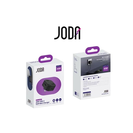 شاحن جداري جودا فولت بود 30 بمنفذ تايب سي تقنية PD بقدرة 30 واط بتقنية GaN