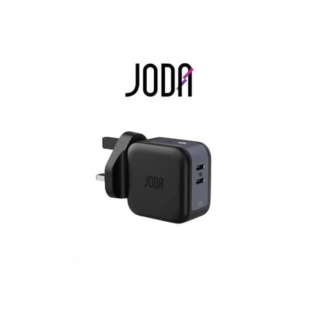 شاحن جداري جودا 50 واط منفذين تايب سي اسود-JODA -JD-WC005