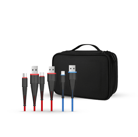 عرض 3 كيابل + شنطة تخزين