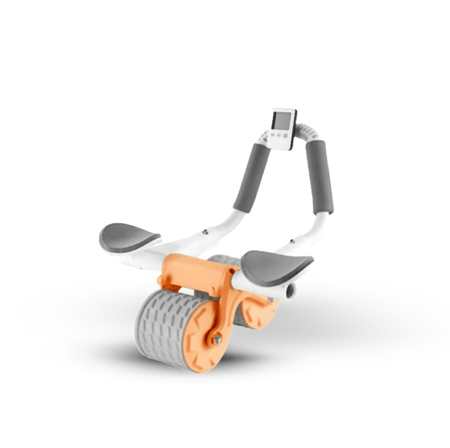 عجلة تمرين البطن والارتداد الاوتوماتيك مع موقت وحامل جوال