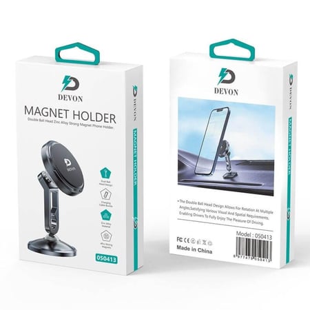 حامل مغناطيسي قوي للسيارة لتثبت الجوال دوران 360 درجة من ديفون