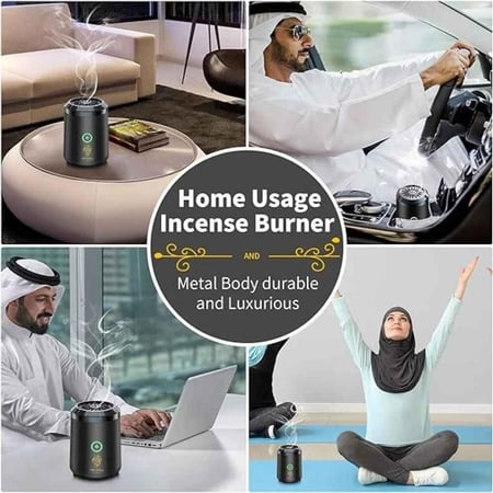 عرض الطيب لاهل الطيب 5 مباخر للتبخير وتعطير المكتب والمنزل والسيارة BK-18