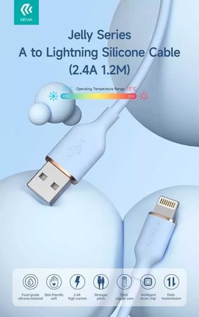 كيبل ايفون  USB من ديفيا
