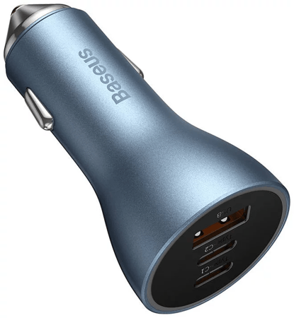 شاحن سيارة 65 واط منفذين PD و منفذ USB من بيسوس