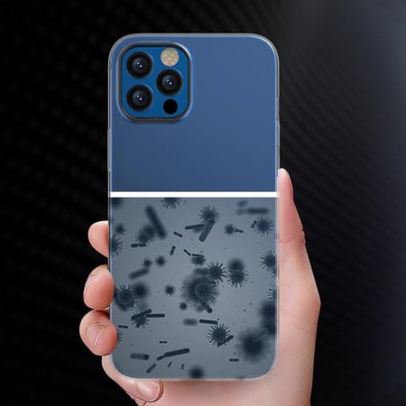 غطاء حمايه ايفون 13 ضد البكتيريا مضاد للخدش درجة حماية كاملة للشاشة والكايمرا مقاوم السقوط حتى 1.5 متر من شركة كوما