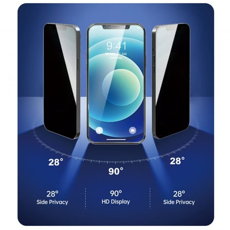 شاشة كاملة للخصوصية من Devia Van Series ، زجاج مقوى مرتين لهاتف iPhone 13/13 Pro (6.1 ")