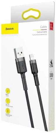 كيبل ايفون USB مترين من بيسوس