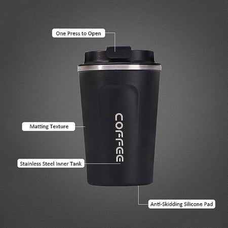 كوب القهوة من الستانلس ستيل بسعه 380 مل