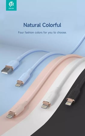 كيبل  ايفون USB من ديفيا 27 واط 1.2 متر