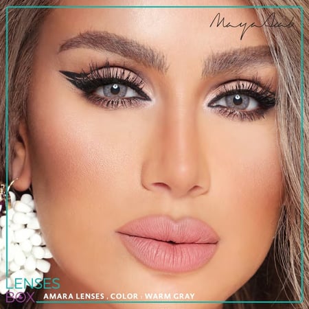 عدسات امارا لون وورم جراي warm gray Amara Lenses