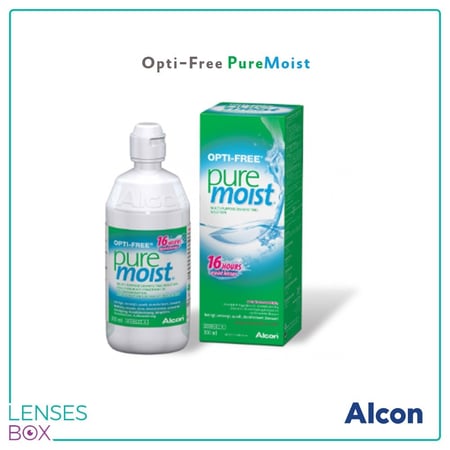 Opti-Free PureMoist cleaning solution اوبتي فري بيور مويست 90 مل