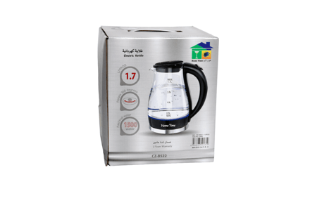 غلاية زجاج شفاف سعة 1.7 لتر- سريعة الغليان بقدرة 1500واط2066