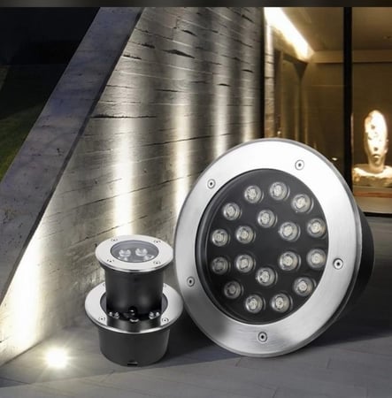 كشافات دفن أرضية عدسات IP67