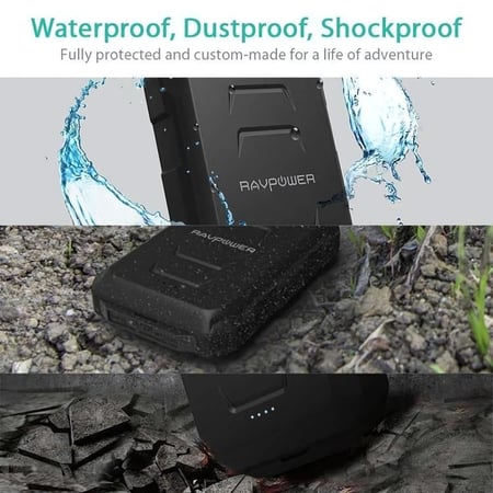 ravpower 10.000 Rugged  Black RP-PB044