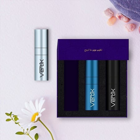 3 عبوات تعبئة العطور 8 مل من فيرتك VERTIK