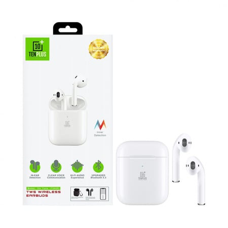سماعة بلوتوث شبيه ابل من TENPLUS-ابيض T3433