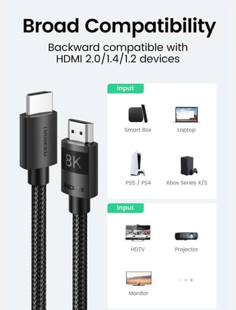 كيبل HDMI 2.1 يوقرين