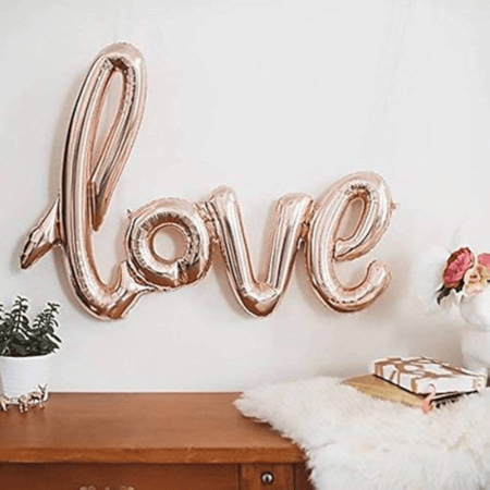 بالون حب روزقولد | Rose Gold LOVE Balloon