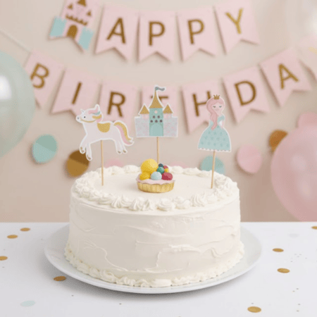تغريسة كيك قلعة الأميرة | Princess Castle Cake Topper