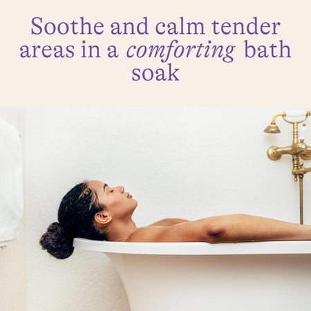 املاح استحمام اساسية بعد الولادة من لانسينو سيتز، ابيض، 10 اونصة