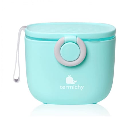 حافظة الحليب الصناعي تكفي 250 جرام من الحليب - أزرق