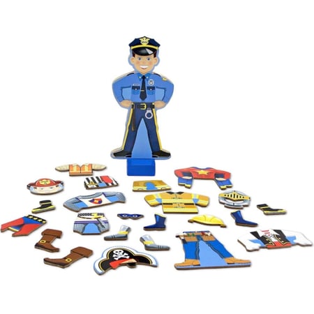 لعبة خشبية تبديل الأزياء عن طريق المغناطيس تحتوي على ٢٥ قطعة | +٣ سنوات