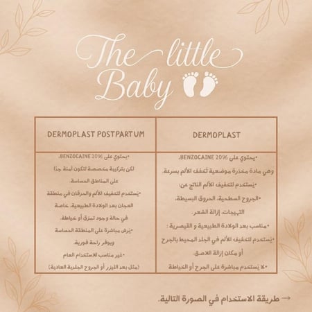 Dermoplast ما بعد الولادة (Postpartum)
