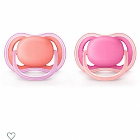 لهاية افنت 6-18 شهر - وردي مع حافظة للحفظ والتعقيم داخل المايكرويف