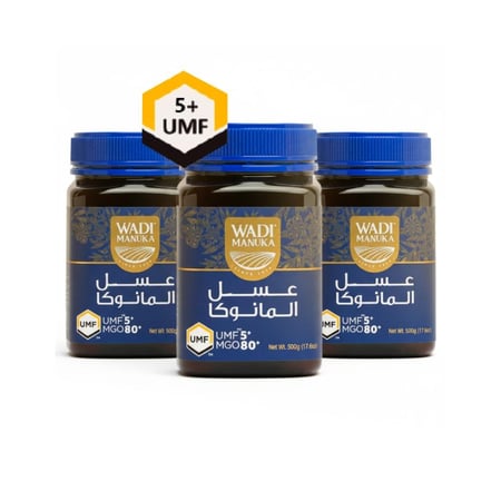 عسل مانوكا نصف كيلو MGO80 UMF+5 X3
