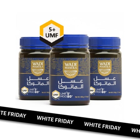 عسل مانوكا نصف كيلو MGO80  UMF+5  X3
